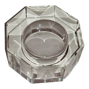 Oleg Cassini Crystal Votive Candle Holder  In Box